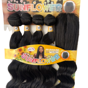 14” Synthetic Human Hair Blend Loose Wave – Sew In