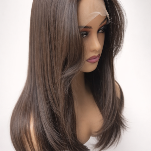 MISS  LAYER -20″ HUMAN - FUTURA BLEND -  U-PART LACE FRONTAL WIG