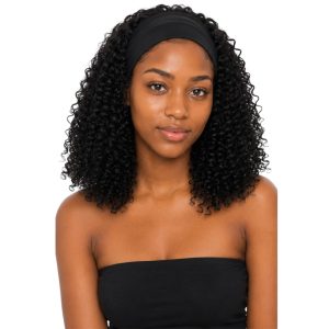 20" Jerry Curl Headband Wig - Human Synthentic Blend